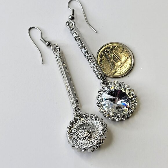 Crystal Chandelier Earrings Crystal Drop Long Earrings - Picture 4 of 13